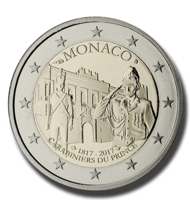 2017 MONACO GENDARMERIE 2 EURO COIN