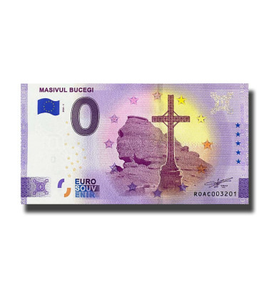 0 Euro Souvenir Banknote Masivul Bucegi Romania ROAC 2021-1