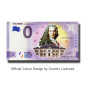 0 Euro Souvenir Banknote Voltaire Colour France UEHJ 2021-11