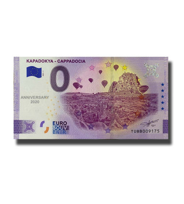 Anniversary 0 Euro Souvenir Banknote Kapadokya - Cappadocia Turkey TUBB 2021-1