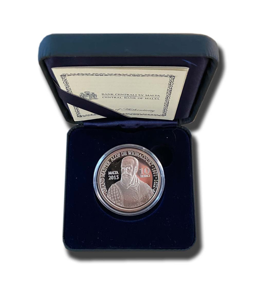 2015 Malta €10 The Wignacourt Aqueduct 1615-2015 Commemorative Silver Coin Proof