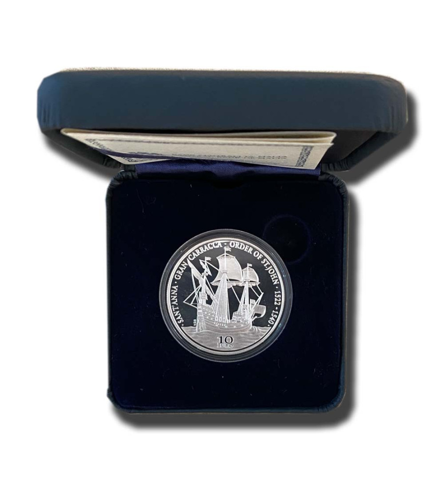 2019 Malta €10 The Gran Carracca Sant Anna Commemorative Silver Coin Proof