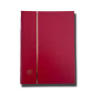 LEUCHTTRUM STOCKBOOK BASIC DIN A4 64 BLACK PAGES RED COLOUR