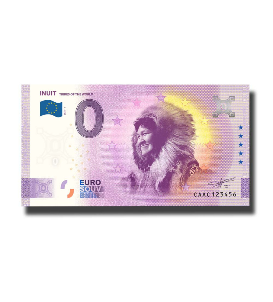 0 Euro Souvenir Banknote Inuit Canada CAAC 2021-1