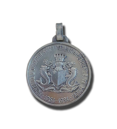 1984 Malta 20th Anniversary of Independence Medallion