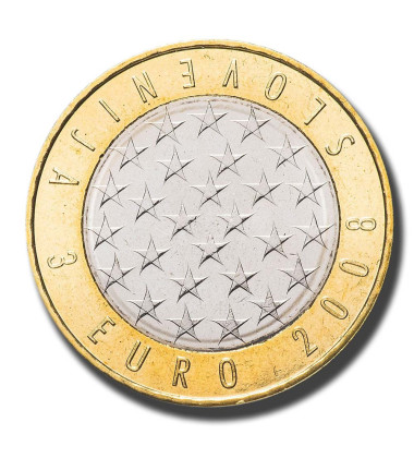 2008 3 Euro Slovenia Coin