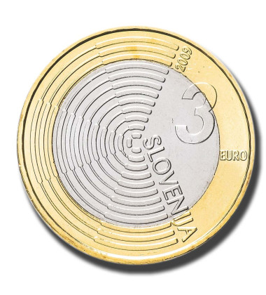 2009 3 Euro Slovenia Coin