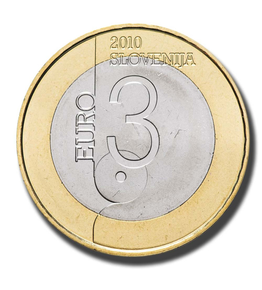 2010 3 Euro Slovenia Coin