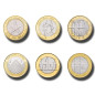 3 Euro Slovenia Coins Set of 6 Different Coins